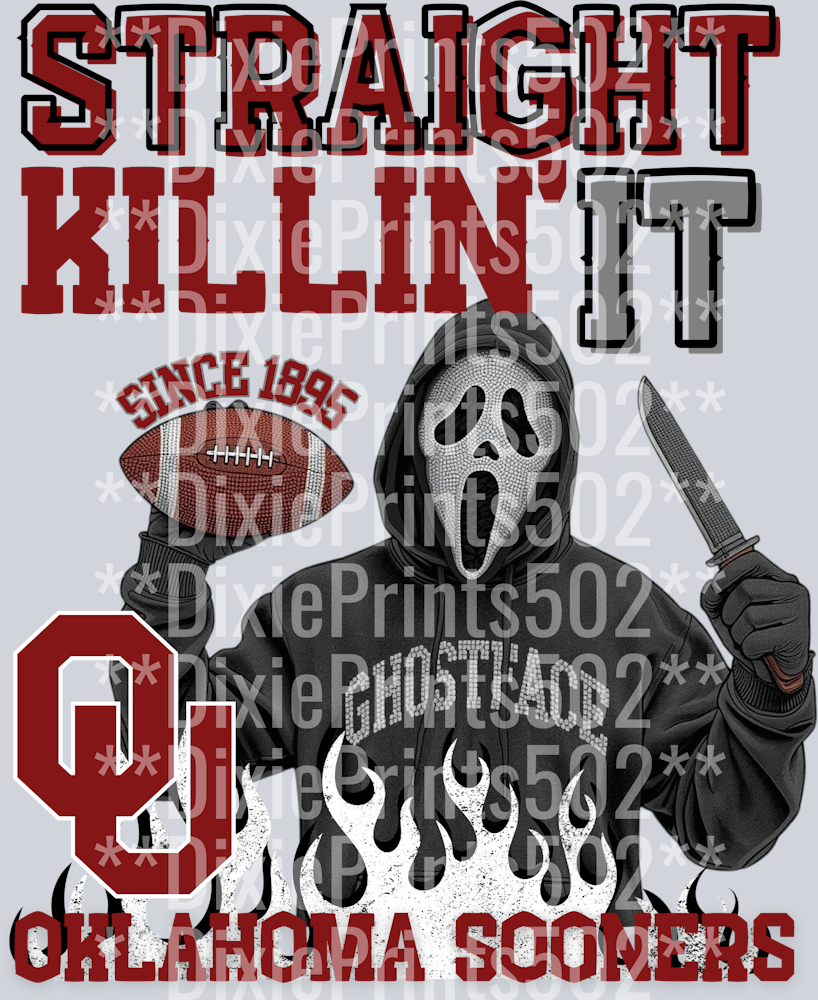 GHOST FACE OKLAHOMA SOONERS