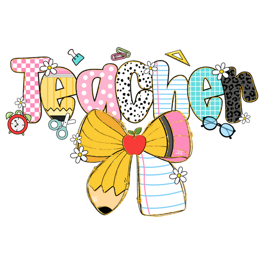 TEACHER PENCIL BOW