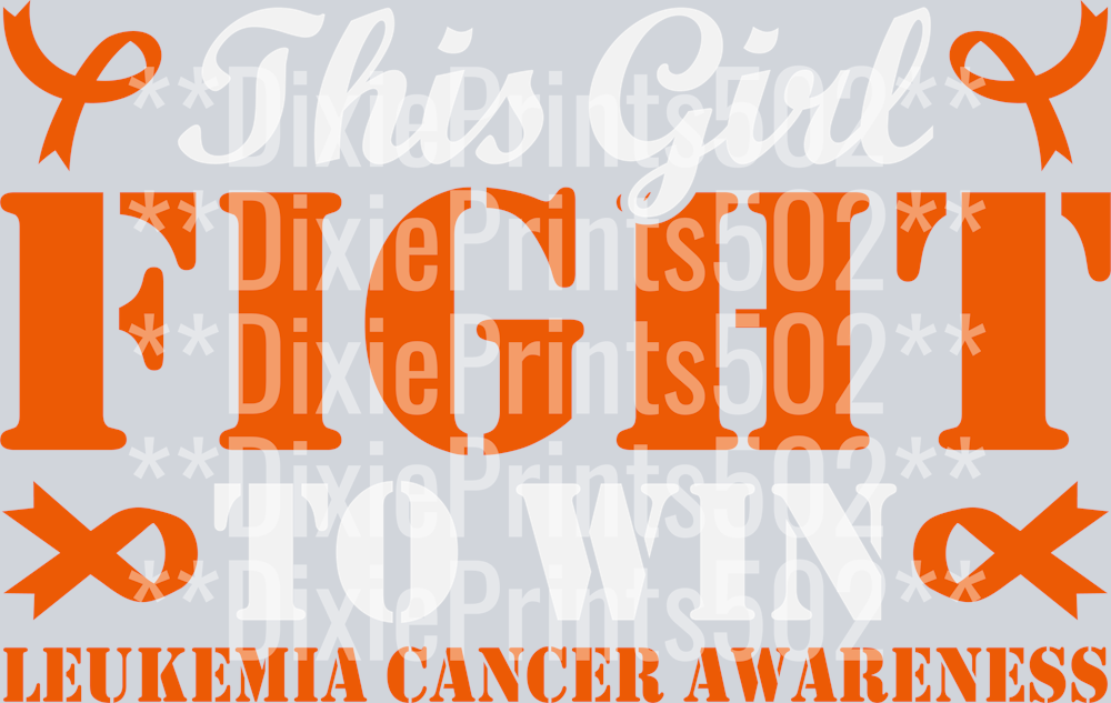 Leukemia Cancer Girl Fight Ribbon Medulloblastoma-01