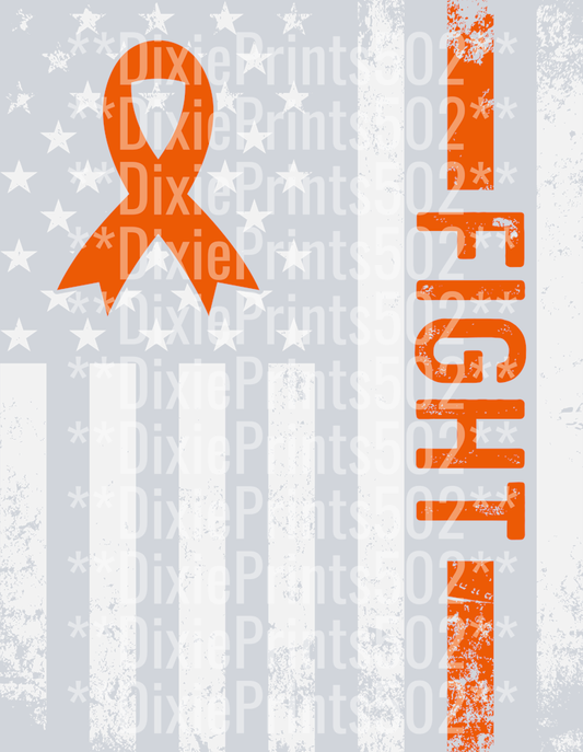Patriotic Fight Leukemia Cancer Awareness-01