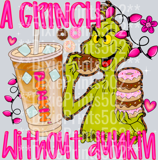 A grinch without dunkin