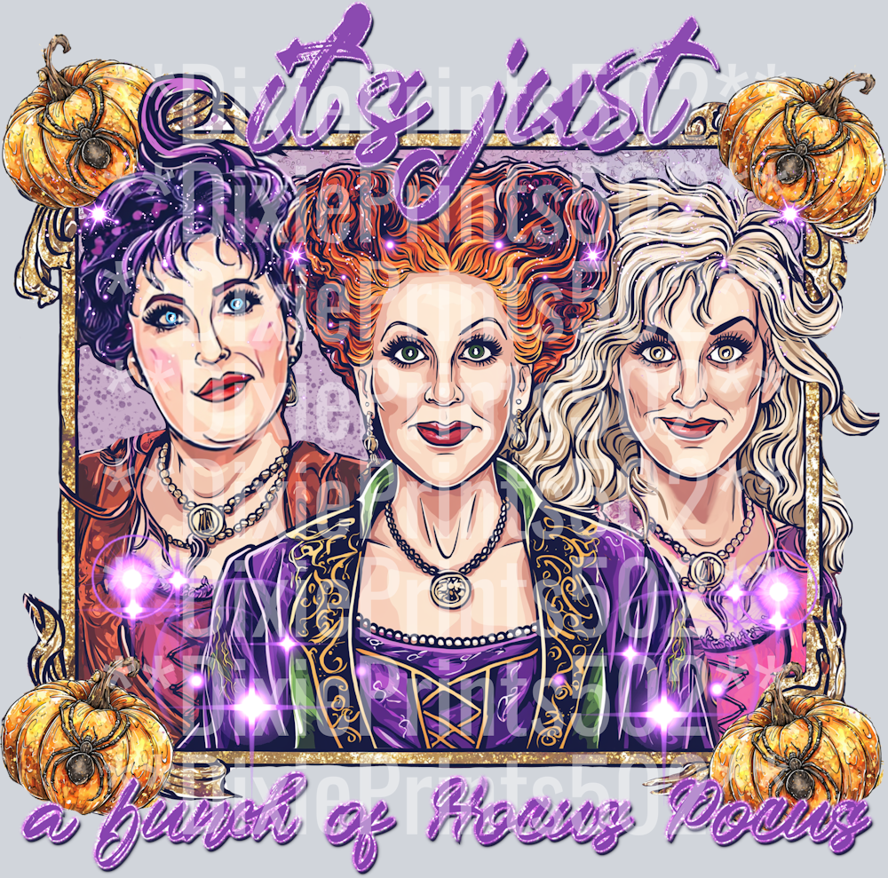 It’s Just A Bunch of Hocus Faux Glitter Frames