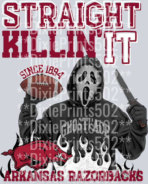 GHOST FACE RAZORBACKS – **DixiePrints502**