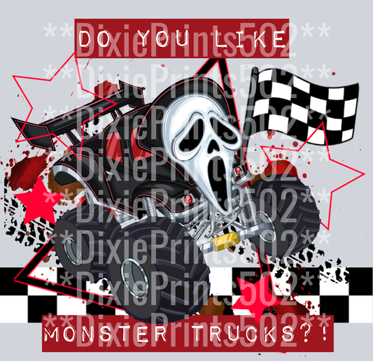 Ghostface monster truck